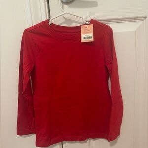 NWT Primary long sleeve slim tee cherry